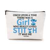 LongXIN Cartoon Lover makeup bag front view with vibrant design for stylish travel.