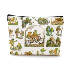 LONGXIN Toad Fans cosmetic bag front view with vibrant toad graphics for stylish storage