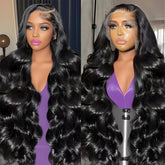 LONREAW body wave wig 30in provides natural volume for daily wear.