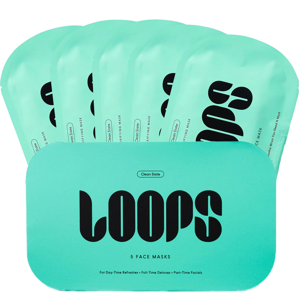 LOOPS CLEAN SLATE packaging image shows eco-friendly, gift-ready design.