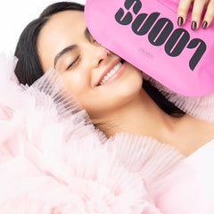 LOOPS Double Take hydrogel mask dual-piece fit contours facial features for even coverage.