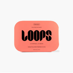 LOOPS Weekly Reset Hydrogel Lip Mask being applied for deep hydration