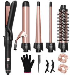 Lopeie 5in1 curling wand 0.5-inch for tight defined curls and texture