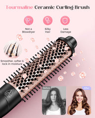 Lopeie ceramic-coated wand delivers even heat for smooth curls.