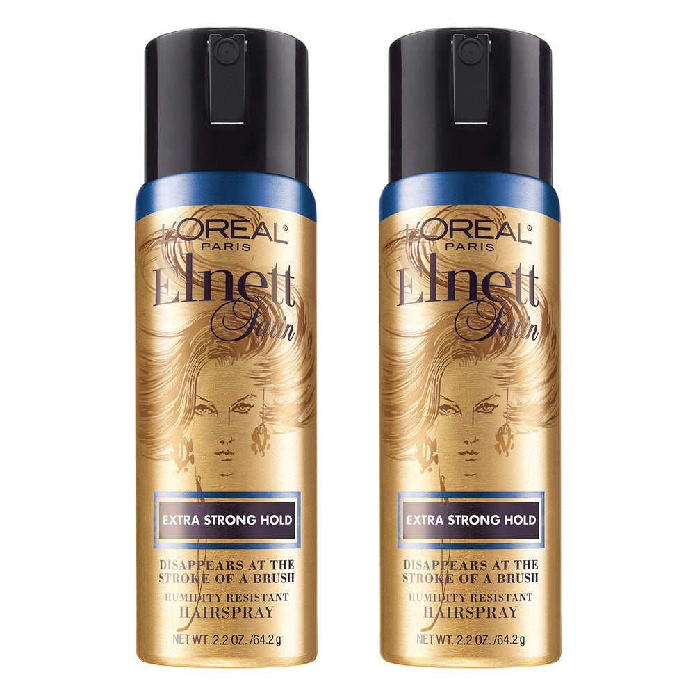 L'Oreal Paris Elnett extra-strong hold bottle for brushable, long-lasting style.