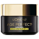 L'Oreal Paris Age Perfect Cell Renewal cream jar close-up, premium packaging for daily anti-aging care.