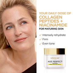 L'Oreal Paris Age Perfect Collagen Expert texture swirl demonstrates lightweight hydration