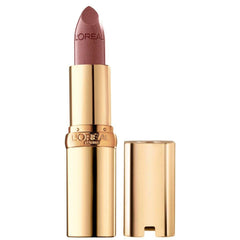 L'Oreal Paris Colour Riche Lipcolour mica packaging close-up highlights premium hydration.