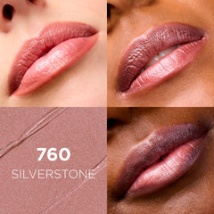 L'Oreal Paris Colour Riche Original Creamy Silverstone swatches showing versatile satin shade.