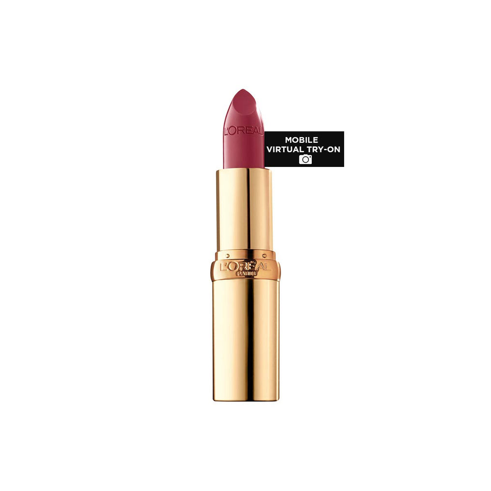 L'Oreal Paris Colour Riche Berry Parisienne lipstick tube showing rich satin color and hydration.