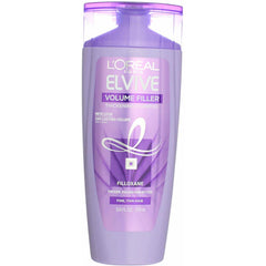 L'Oreal Paris Elvive volume filler label closeup highlights ceramide and Arginine-K Complex benefits