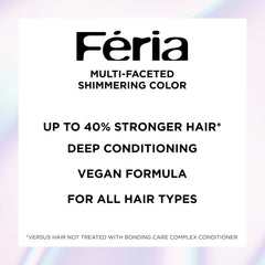 L'Oreal Paris Feria Power Shimmer Conditioner bottle highlighting hydration care
