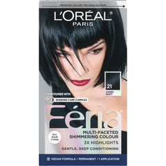 L'Oreal Paris Feria starry night bottle closeup shows shimmering color option