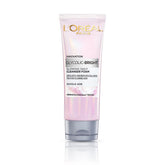 L'Oreal Paris Glycolic Bright bottle on display for daily exfoliation and radiant skin