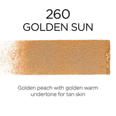 Infallible Fresh Wear Powder full-coverage matte swatch demonstrates natural finish.