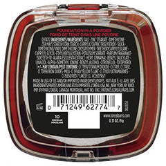 L'Oreal Paris Infallible Fresh Wear powder texture close-up highlights breathable, weightless wear.