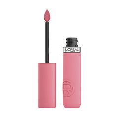 L'Oreal Paris Infallible Matte Resistance lipstick application closeup showing long-lasting color