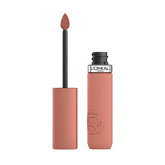 L'Oreal Paris Infallible Matte Resistance Worth It 601 swatch with bold color and precise application.