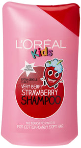 L'Oreal Paris Kids 2in1 shampoo bottle front with Very Berry fragrance for gentle wash.