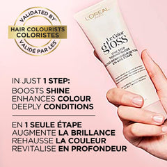L'Oreal Paris Le Color One Step Toning Hair Gloss coconut conditioning base nourishes strands