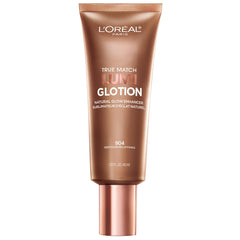 L'Oreal Paris Lumi Glotion bottle closeup for radiant skin glow.