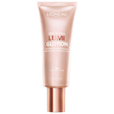 L'Oreal Paris Lumi Glotion swatch reveals radiant, hydrating glow for face and body.