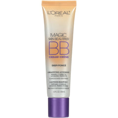 L'Oreal Paris Magic Skin Beautifier BB Cream Deep swatches show instant shade matching and smooth texture.