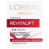 L’Oréal Paris Plénitude Revitalift eye cream jar in new packaging for anti-aging eye care.