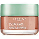 L'Oreal Paris Pure Clay Mask with Red Algae packaging highlights at-home pore refinement.