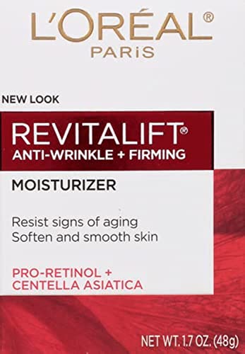 L'Oreal Paris Revitalift face cream bottle for daily wrinkle care