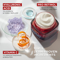 Revitalift Triple Power cream pump ready for smooth application and hydration.