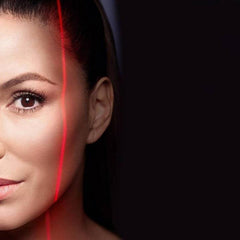 L'Oreal Paris Revitalift Overnight Mask application swatch demonstrates creamy, easy spread for night care.