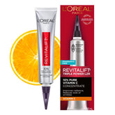L'Oreal Paris Revitalift serum packaging preserves potency with air-tight design.