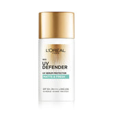 L’Oréal Paris Sunscreen bottle front shows SPF 50+ PA++++ protection for daily matte wear.