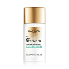 L’Oréal Paris Sunscreen bottle front shows SPF 50+ PA++++ protection for daily matte wear.