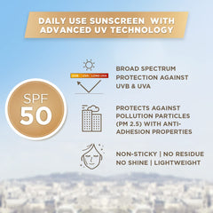L’Oréal Paris Sunscreen SPF50 PA++++ label highlights broad-spectrum protection.