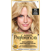 L'Oreal Paris Superior Preference gel-application demonstrates precise, fade-defying color for gray coverage.