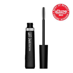 L’Oréal Paris Telescopic Lift mascara brush detail highlights double-hook bristles for lift