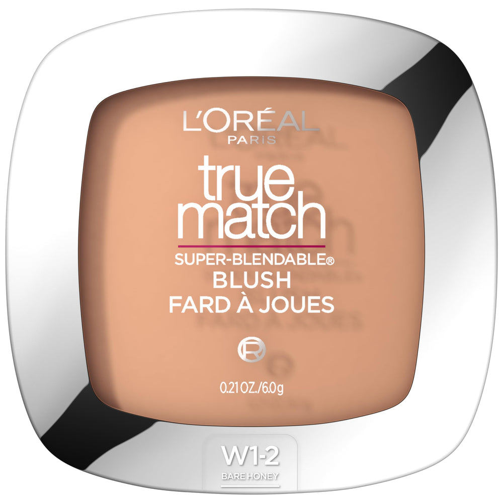 L'Oreal Paris True Match Blush Bare Honey compact demonstrates natural flush for warm undertones