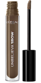 L'Oreal Paris Unbelieva-Brow tube closeup delivers rich tinted gel for longwear brows.