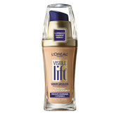 L'Oreal Paris Visible Lift Serum Absolute Foundation Sand Beige bottle delivers radiant, even-toned skin