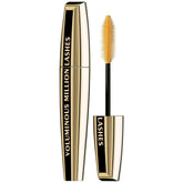 L'Oreal Paris Voluminous Million Lashes Mascara brush close-up showing volume and defined lashes.
