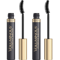 L'Oreal Paris Voluminous Original Mascara curved brush application closeup showing lifted, defined lashes