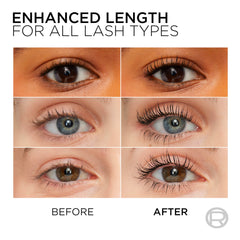 L’Oréal Paris Telescopic lashes lengthened up to 60 percent for definition.