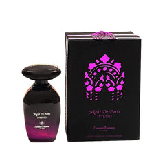 LOrientale Fragrances Night De Paris Intenso bottle close-up for premium evening scent.