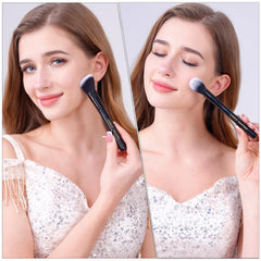 LORYP retractable kabuki airbrush ideal for powder, liquid, and cream applications.