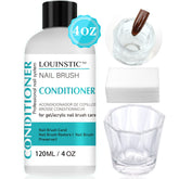 LOUINSTIC acrylic-nail-brush-cleaner bottle-pour enables quick conditioning.