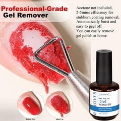 LOUINSTIC nail file shown for smooth edge finishing during removal.