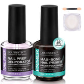 LOUINSTIC nail-dehydrator-bottle showing prep steps for stronger adhesion