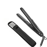 LOVANI mini flat iron travel size front view for quick, hotel-ready styling on the go.